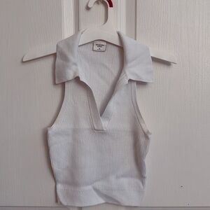 Abercrombie & Fitch White Tank Top